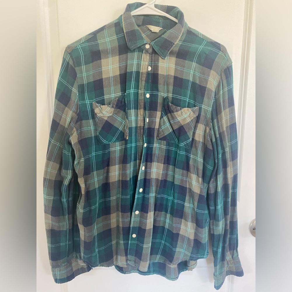 Womens plaid button down